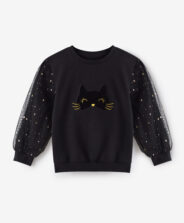Bluza dziewczęca z tiulowymi rękawami