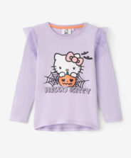 T-shirt dziewczęcy Hello Kitty z falbankami