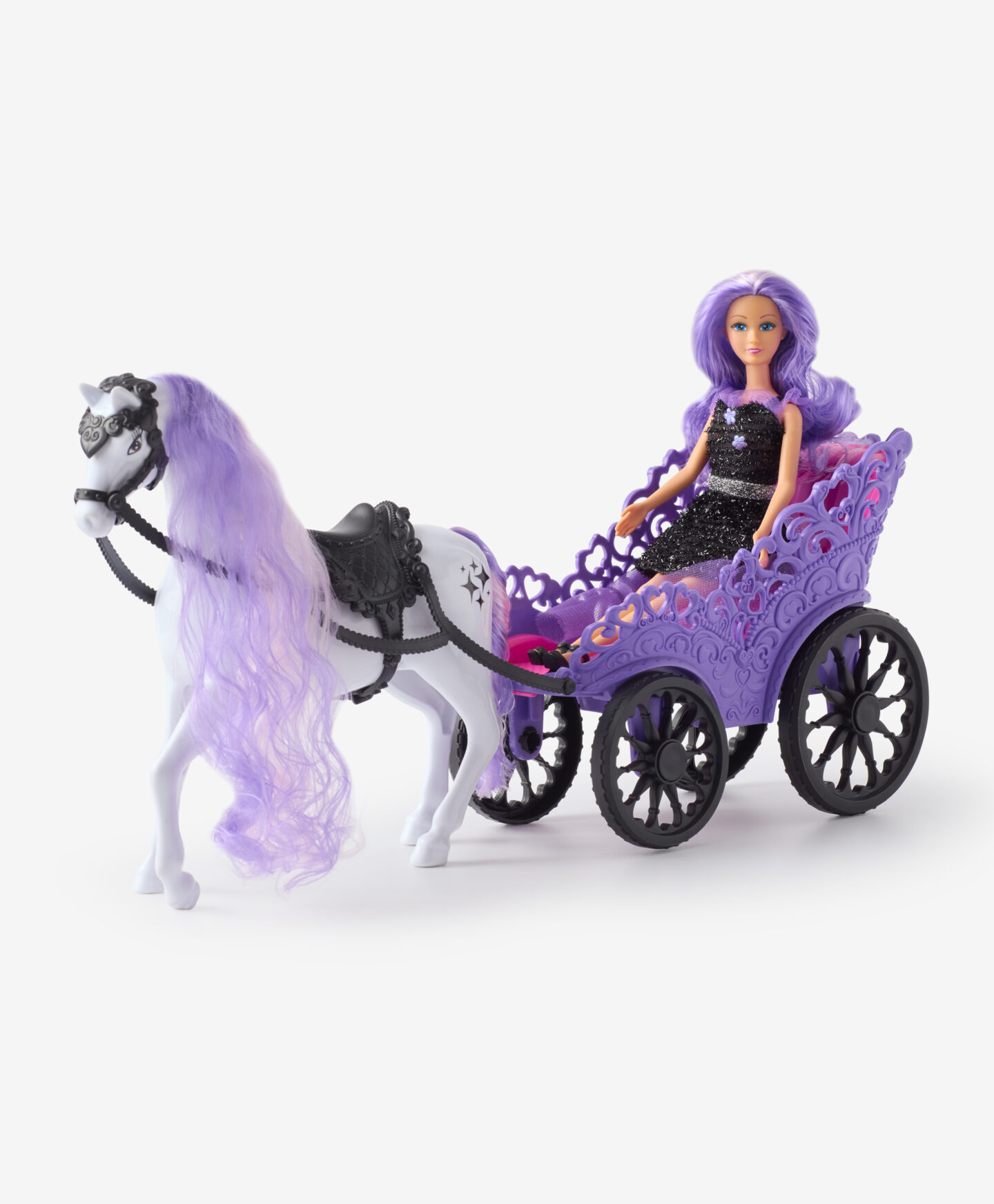 bambola moya mia carrozza viola