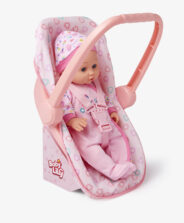 Lalka bobas w nosidełku