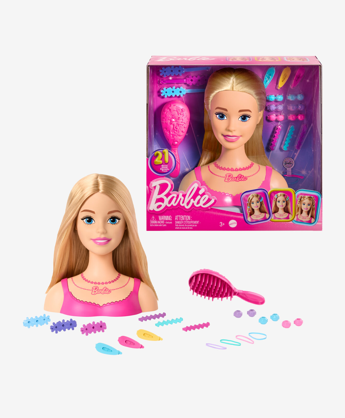 testa per acconciature barbie