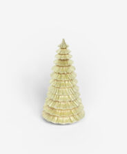 candela dorata a forma di albero