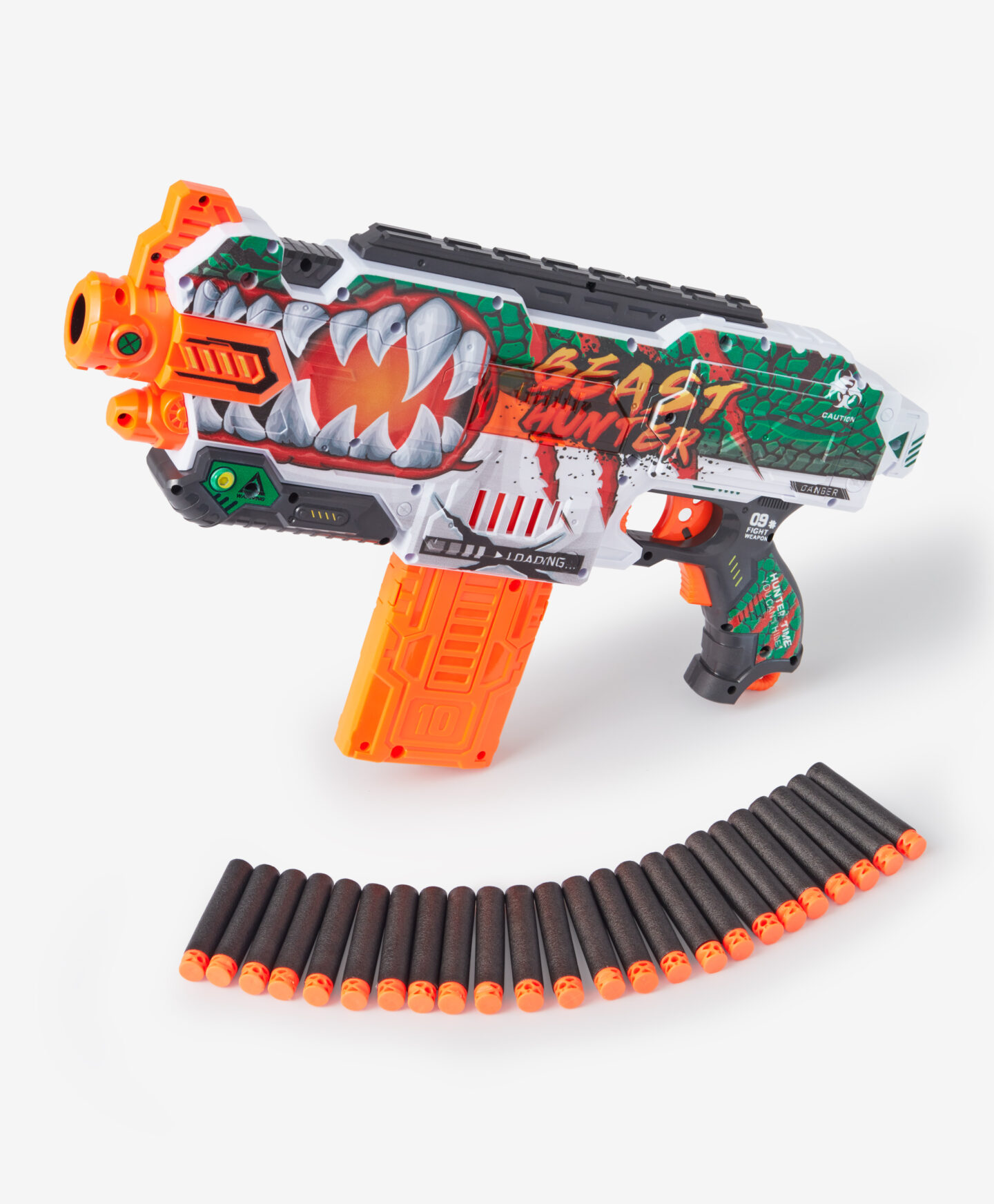 pistola lancia dardi arancione