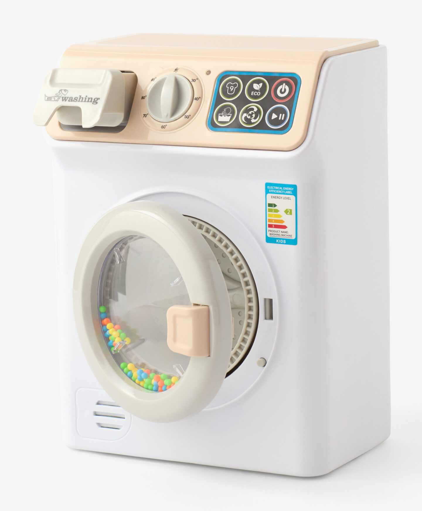 lavatrice giocattolo bianca