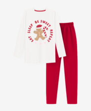 Piżama dziewczęca z pierniczkiem 100% bawełny