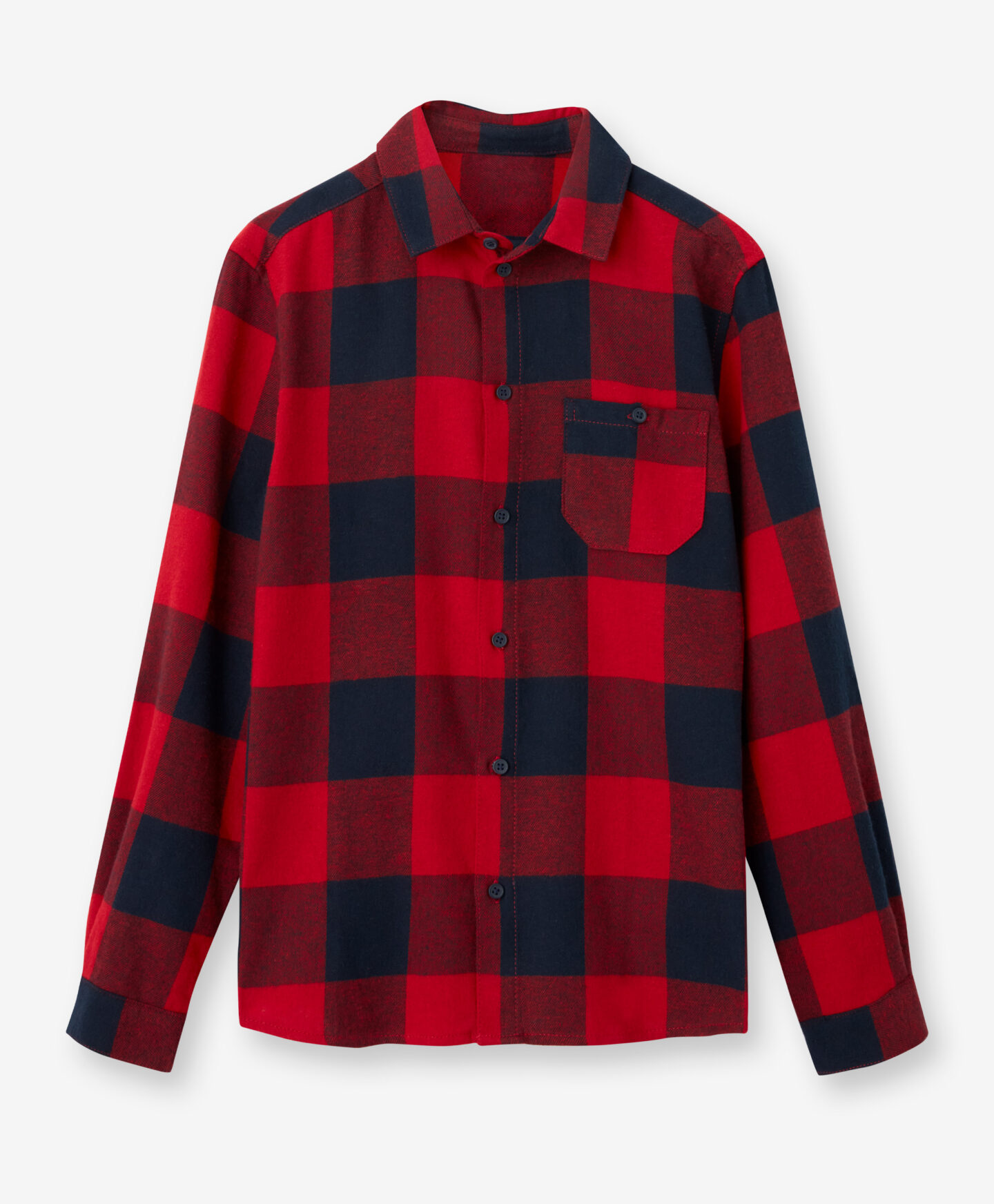 camicia rossa a quadri ragazzo