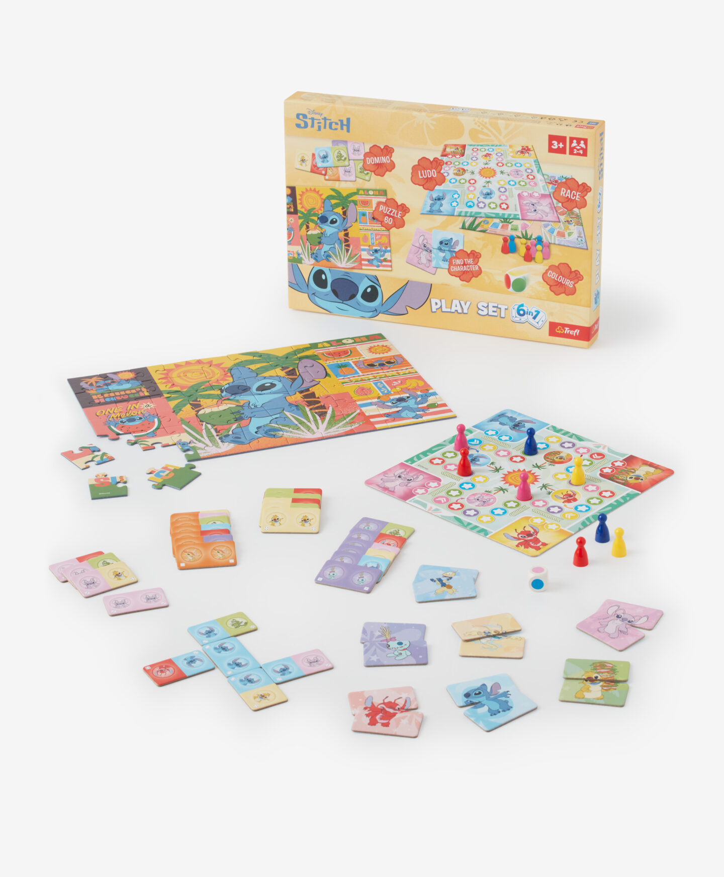 set giochi sei in uno di stitch