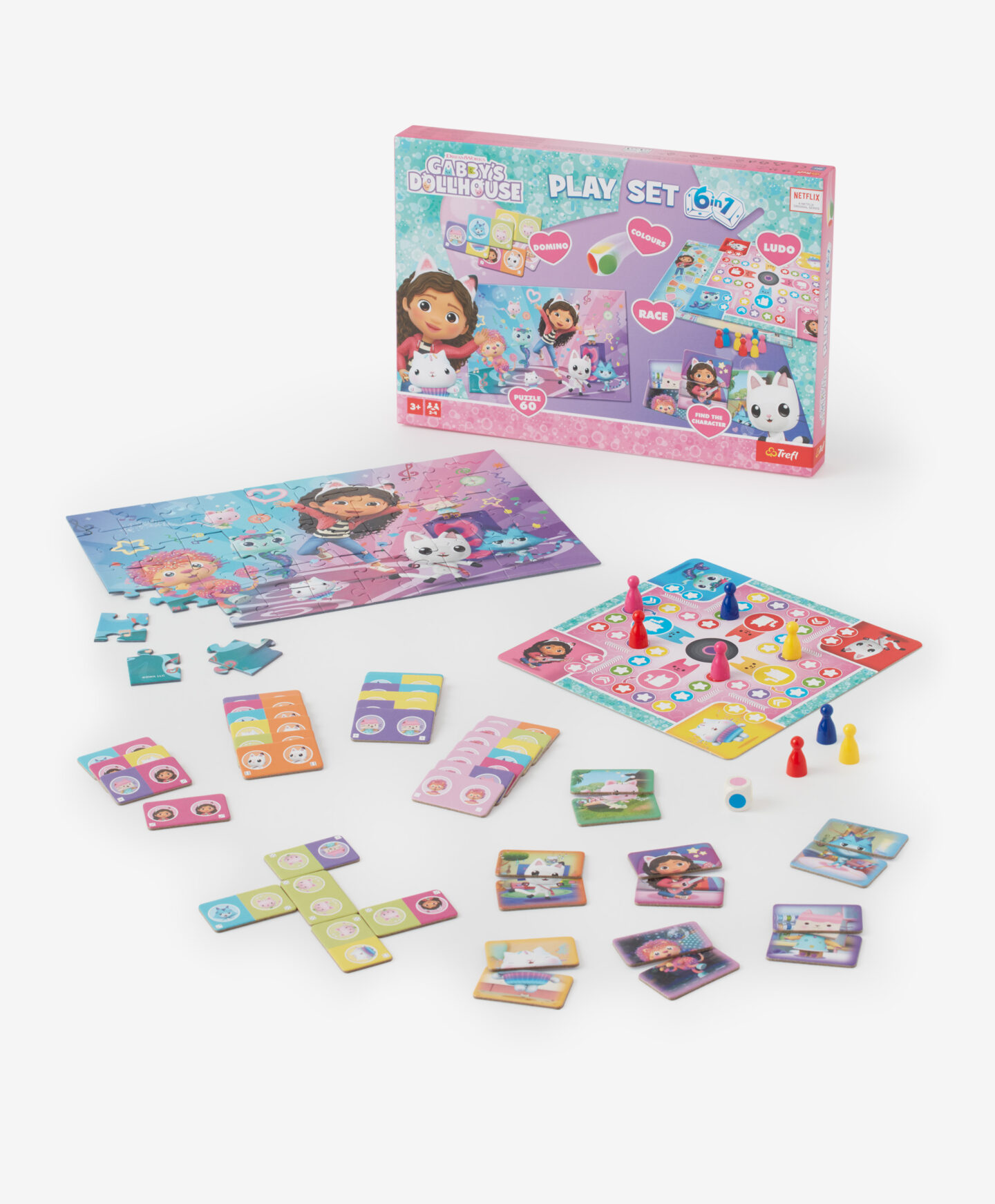 set giochi sei in uno di gabby