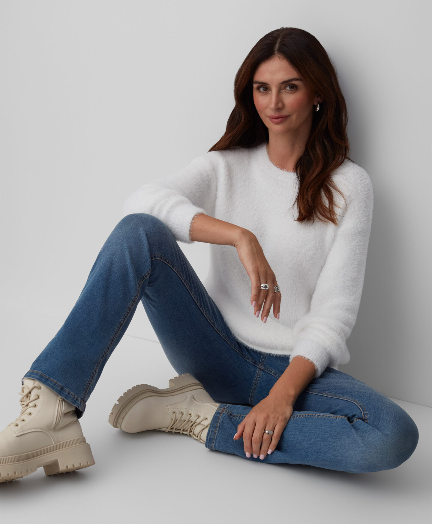 maglioncino bianco da donna