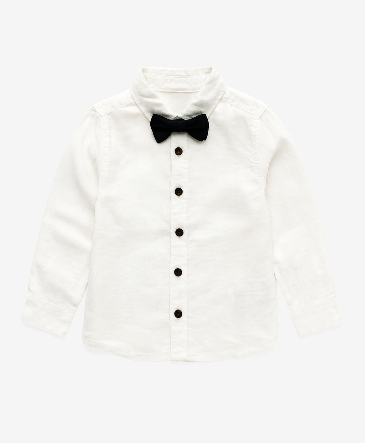 camicia bianca e papillon ragazzo