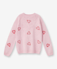 Sweter dziewczęcy różowy