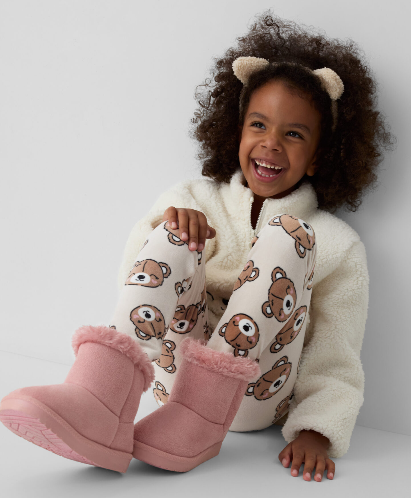 leggings con orsetti da bambina