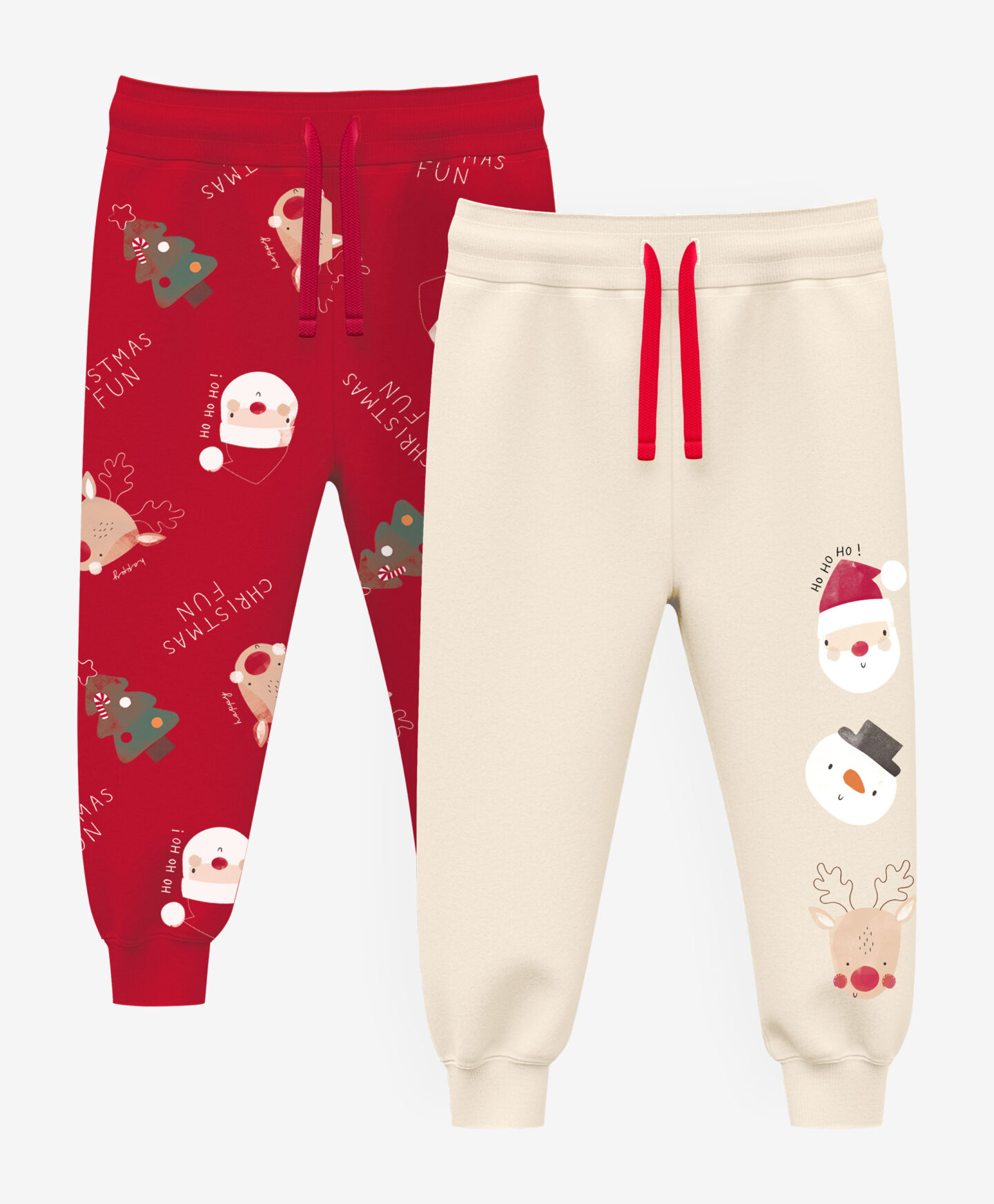 set pantaloni natalizi neonato