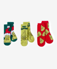 3-pak skarpetek chłopięcych Grinch