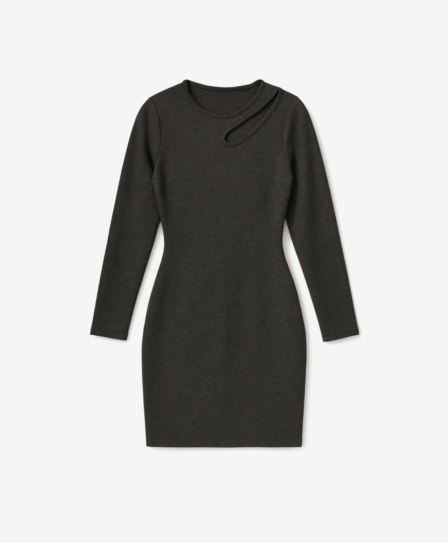 abito nero maniche lunghe ragazza