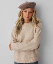 Sweter damski beżowy