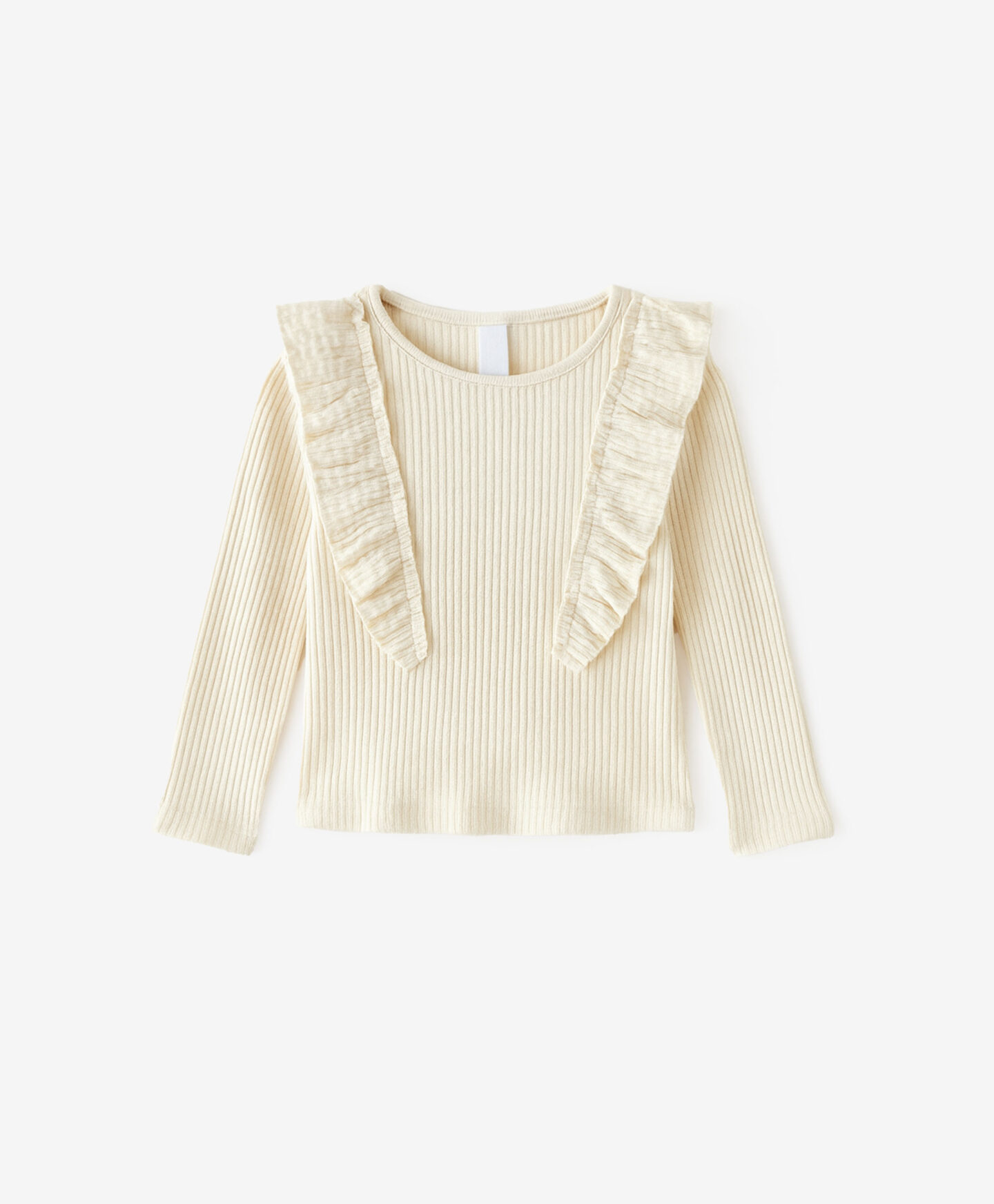 maglietta bianca bambina volant