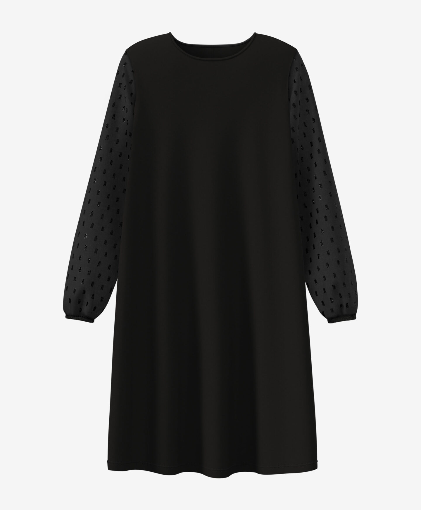 abito nero elegante da donna