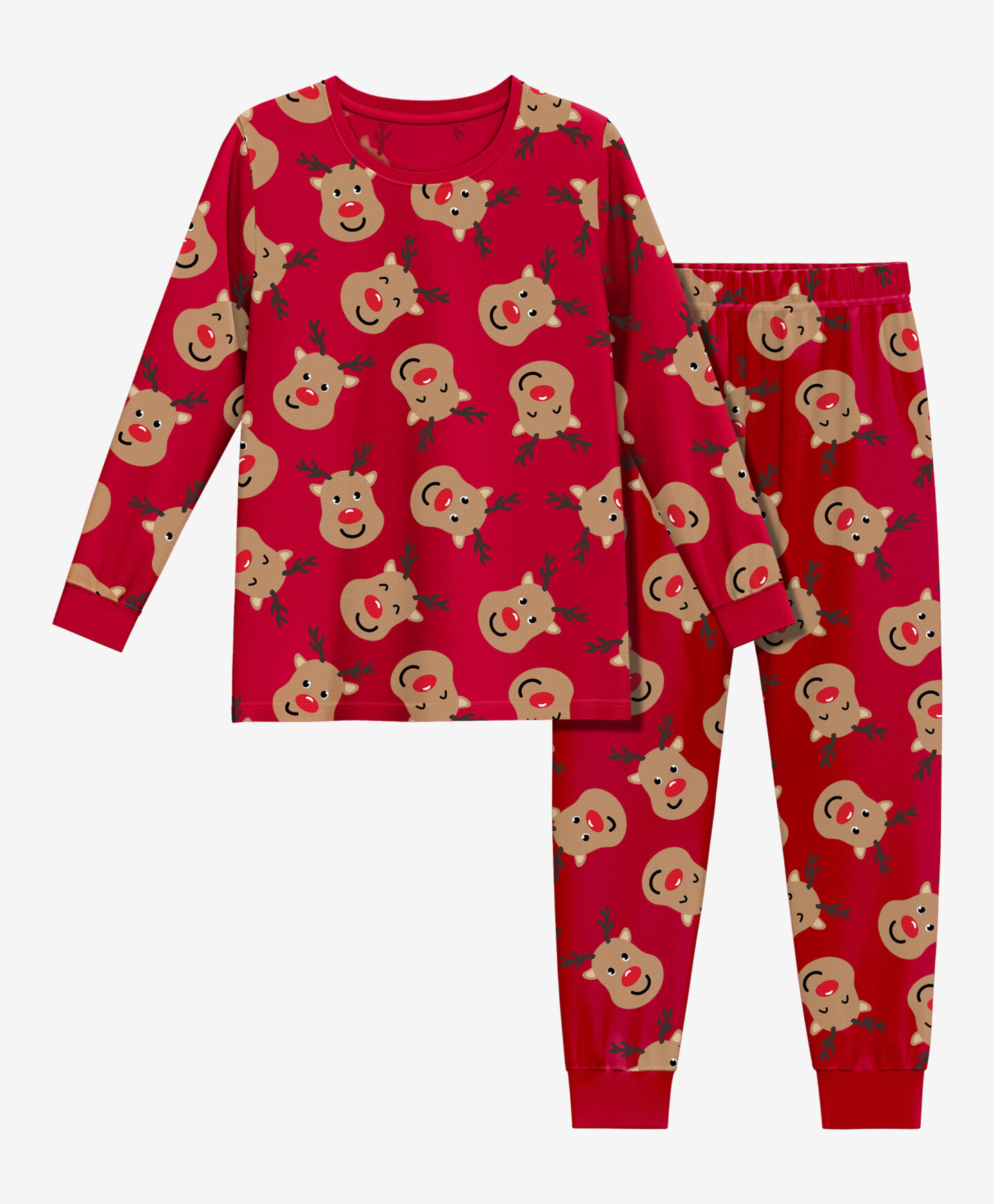 pigiama rosso con renne bambino
