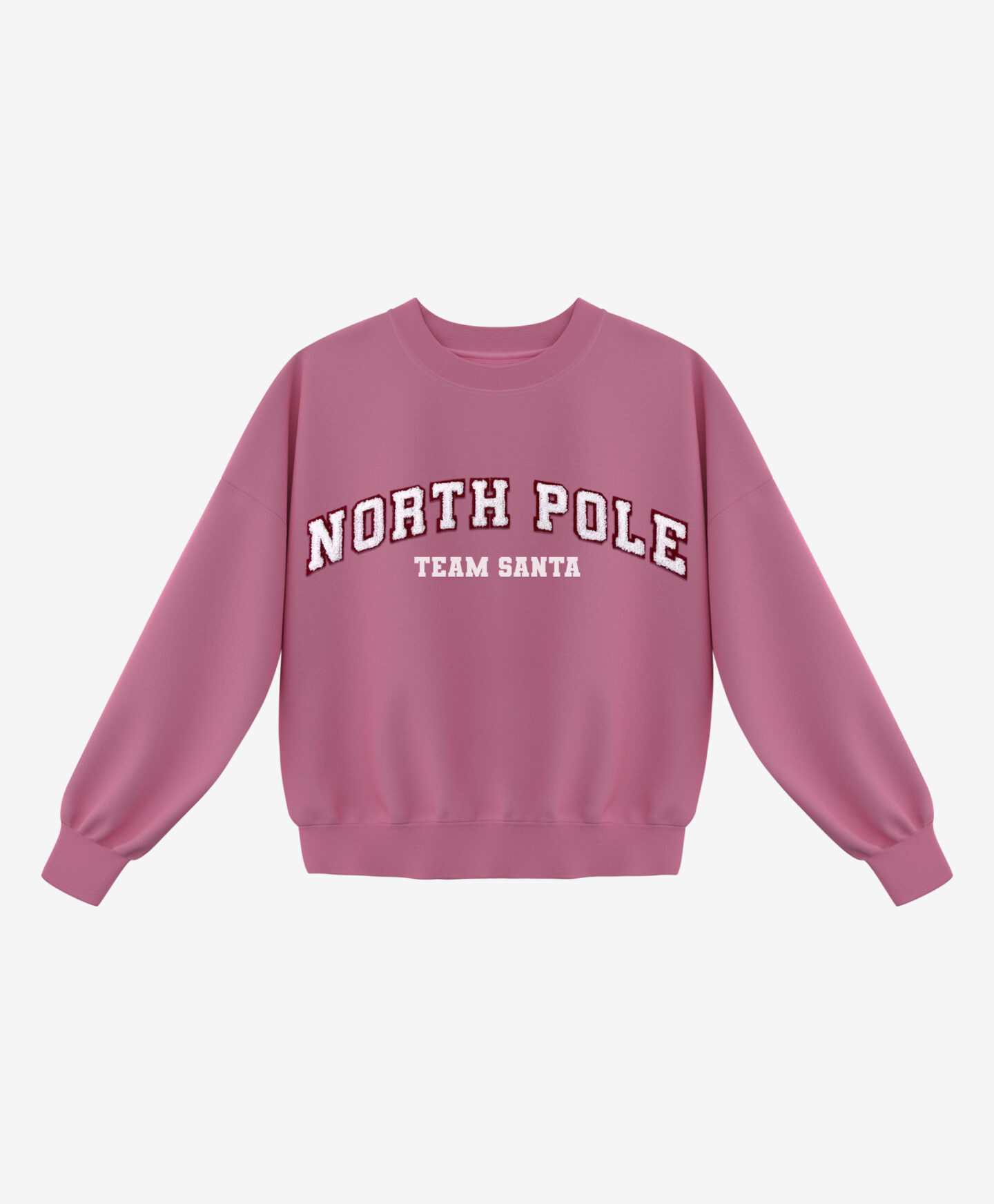 felpa rosa da ragazza con stampa