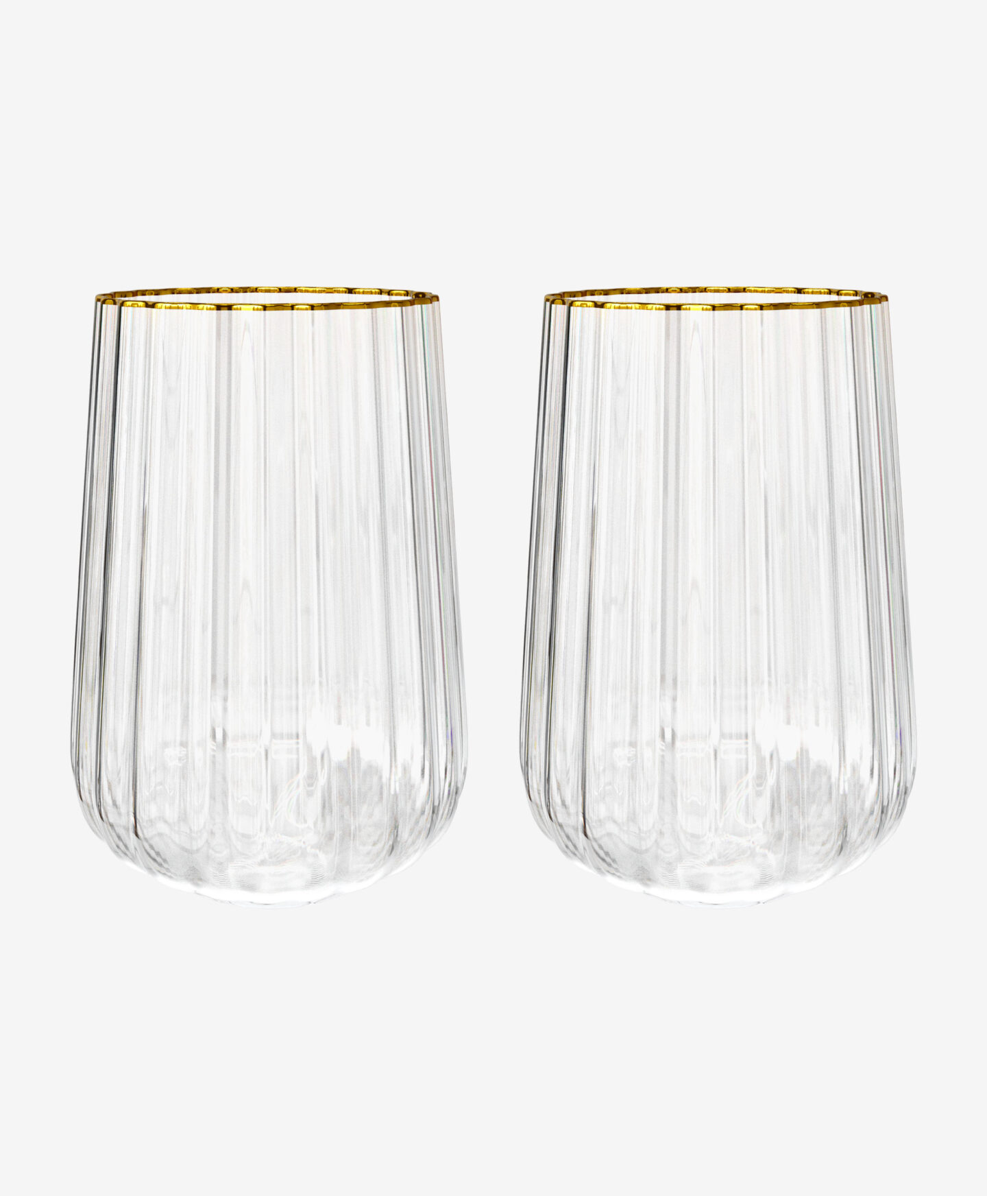 set bicchieri bordo dorato