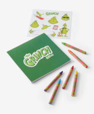  Kolorowanka z kredkami i naklejkami Grinch