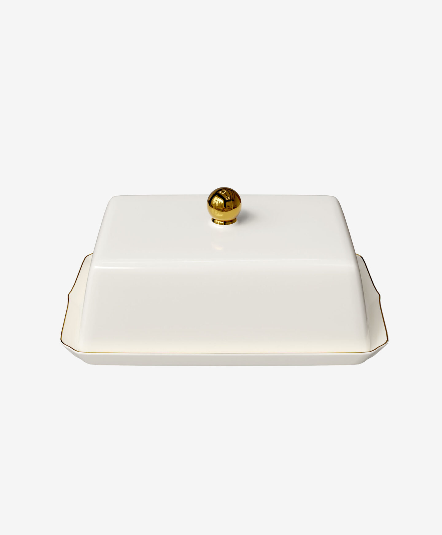 portaburro con bordo dorato