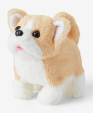 Pies interaktywny beżowo-biały