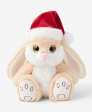 peluche coniglio natalizio beige