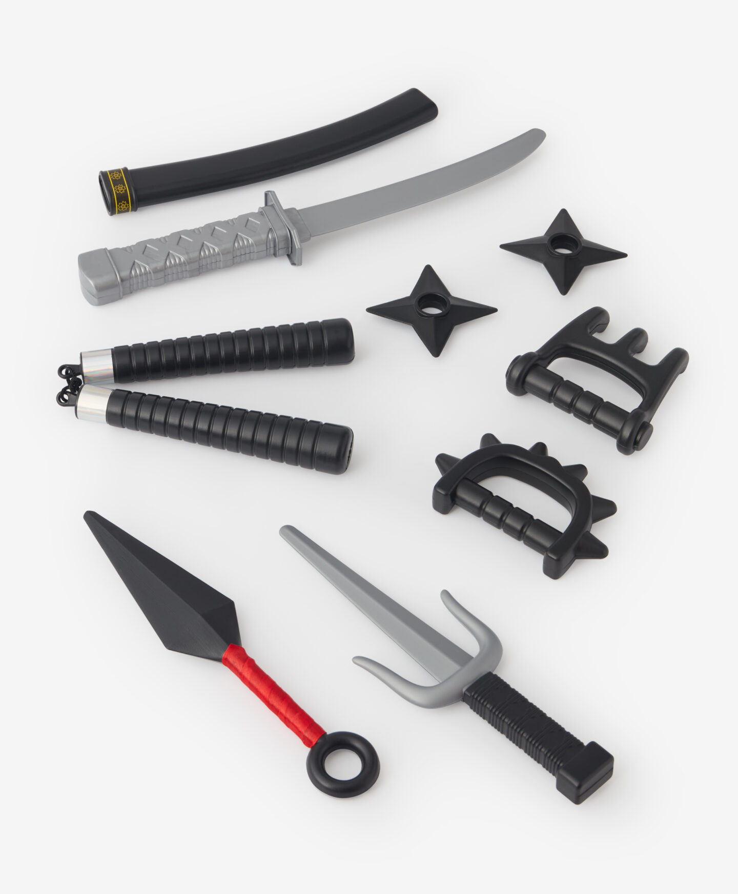 set accessori ninja giocattolo