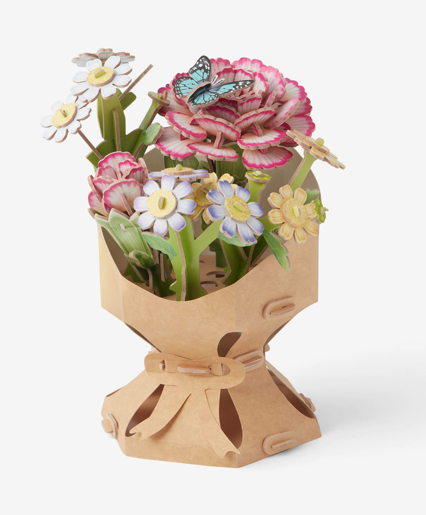 Puzzle 3D kwiaty piwonia