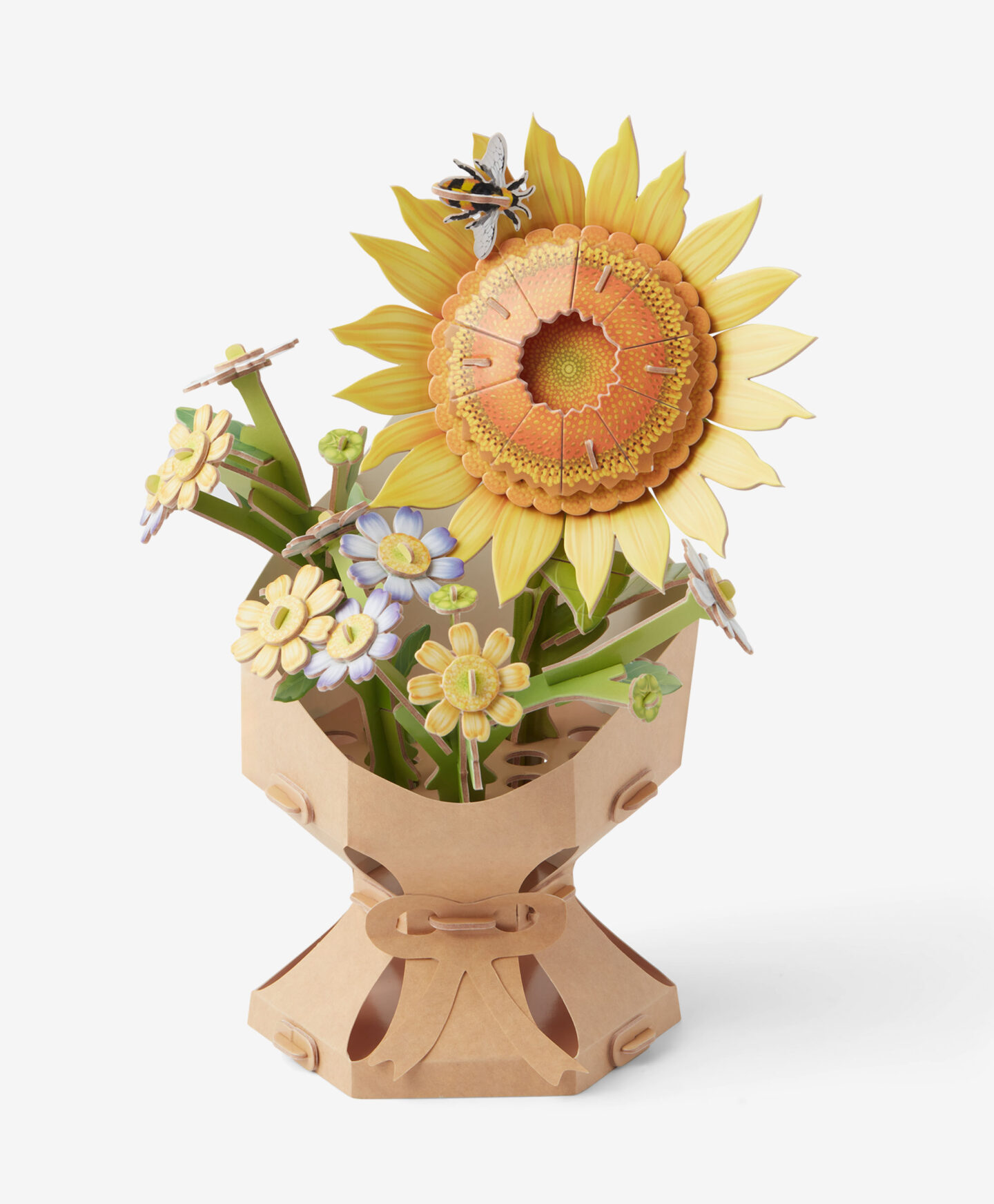 puzzle 3d con girasole