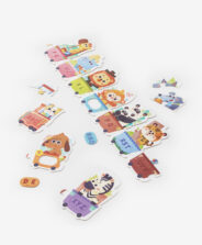puzzle treno con alfabeto