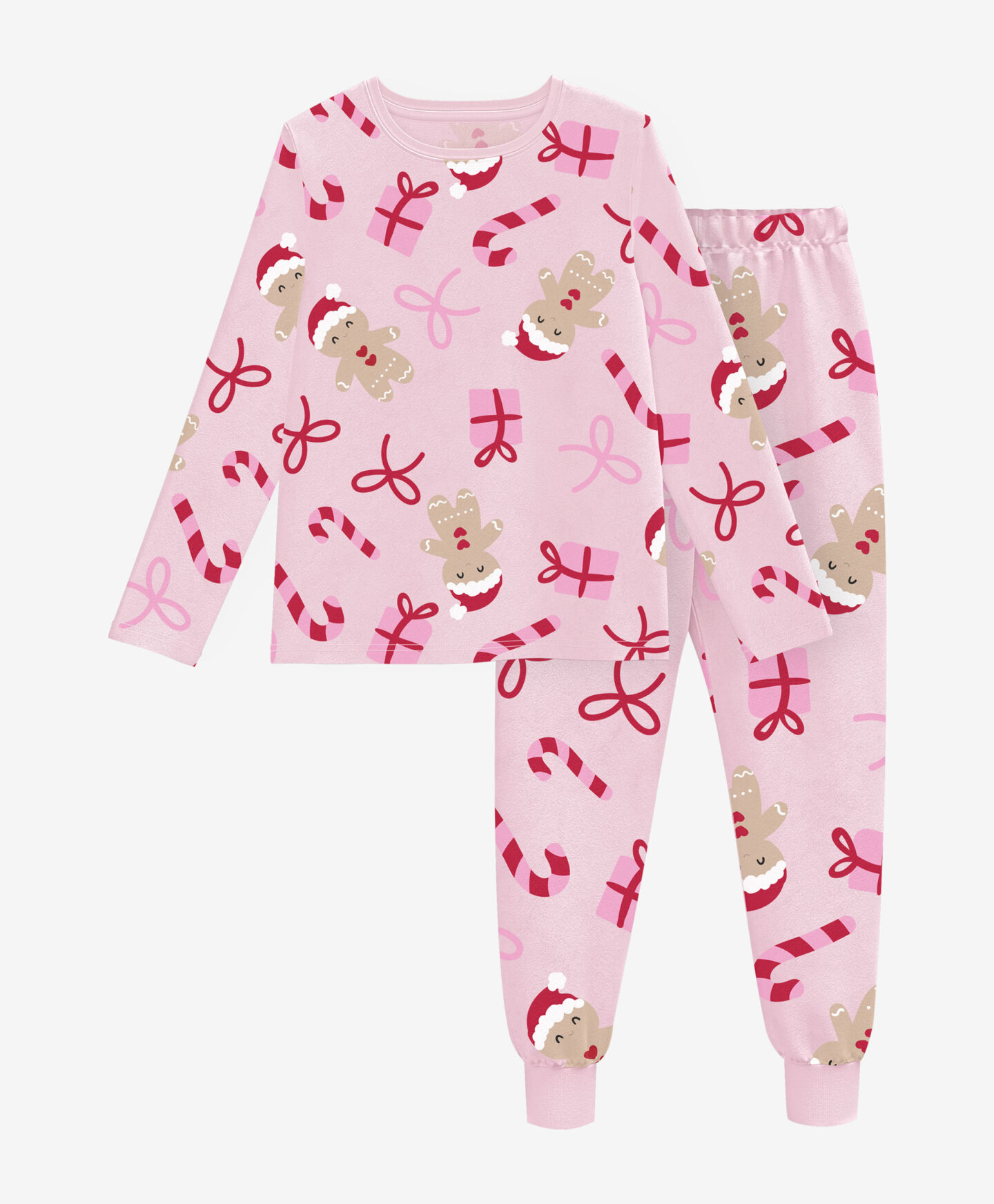 pigiama in velluto rosa con renna