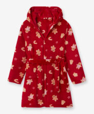 Szlafrok dziewczęcy z kapturem