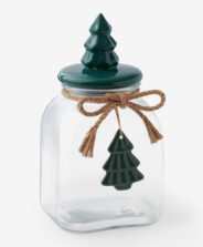 barattolo con albero natalizio