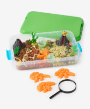 scatola sensoriale dinosauri