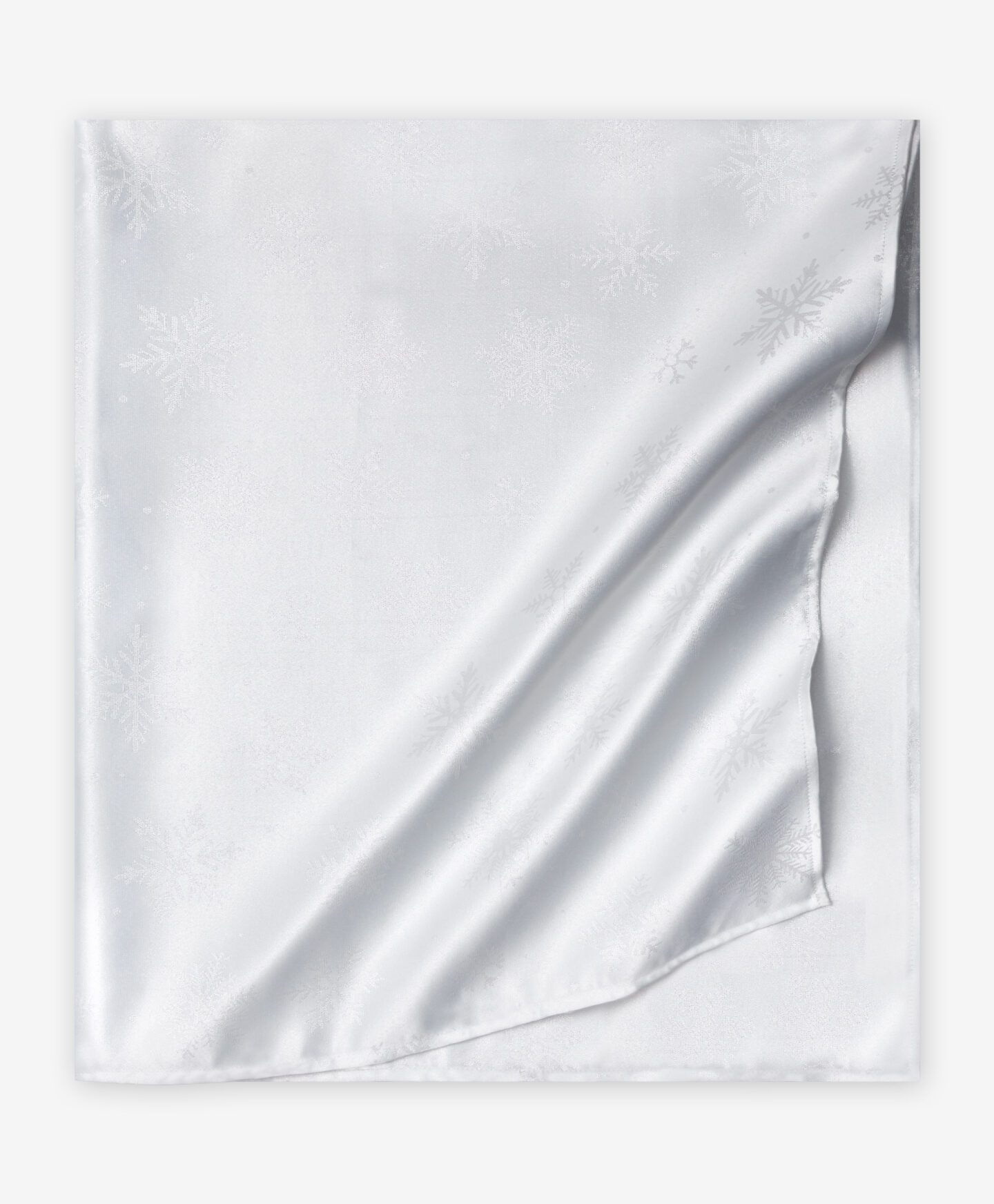 tovaglia bianca fiocchi di neve