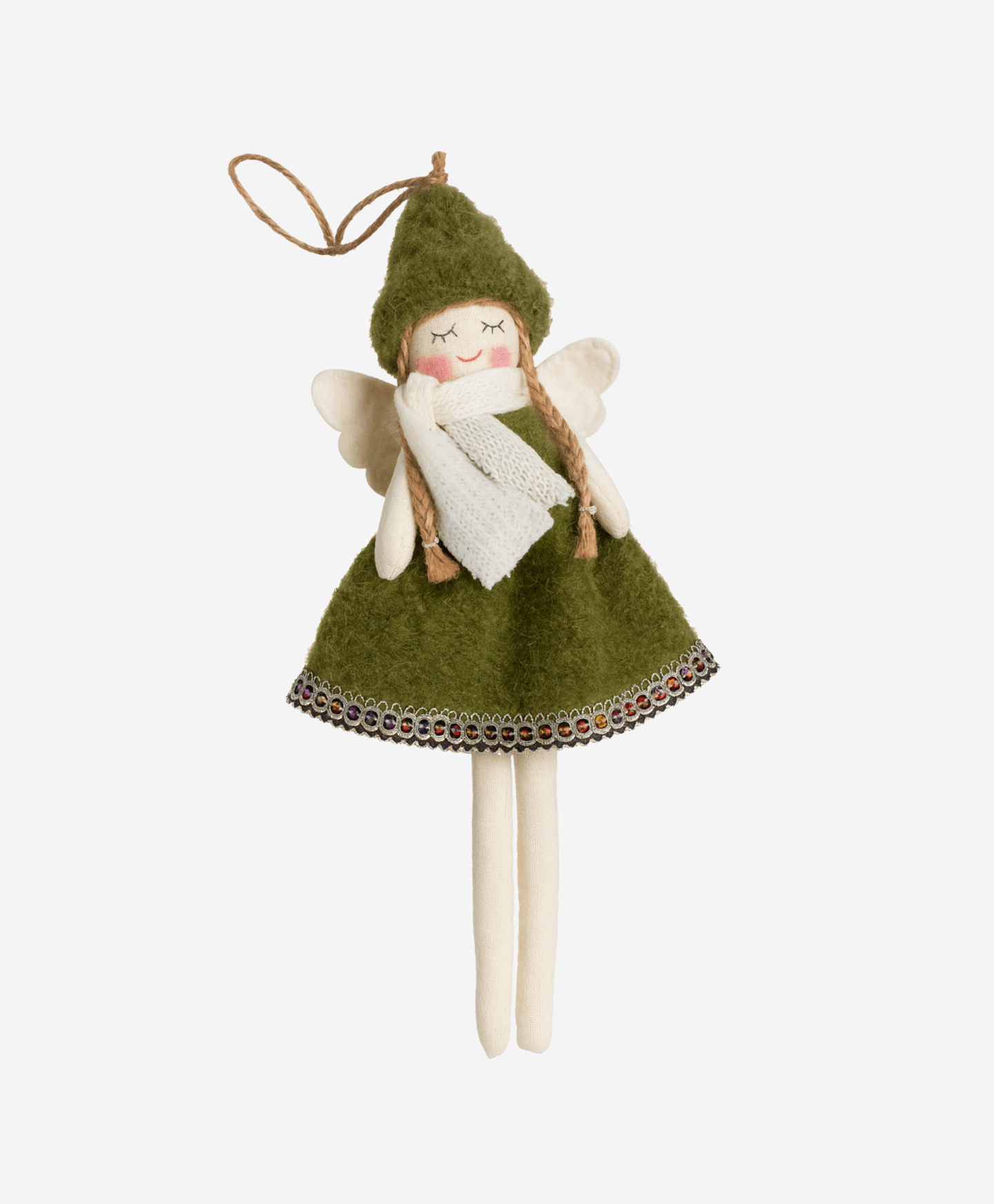 bambina in feltro per albero