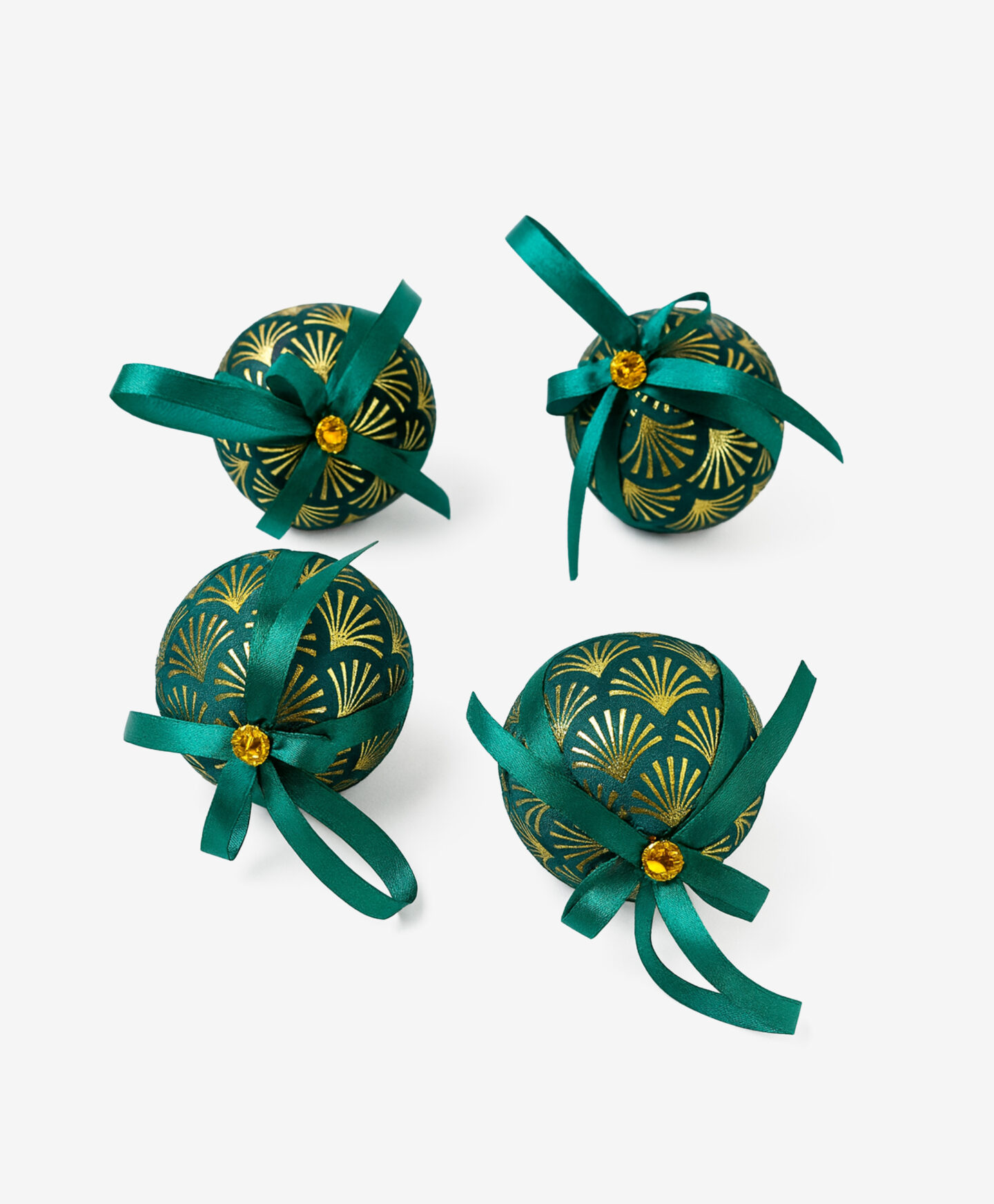 Bombki plastikowe zielone 6-pak