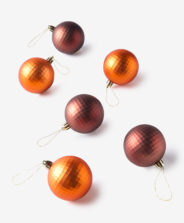 set palline arancio e marrone