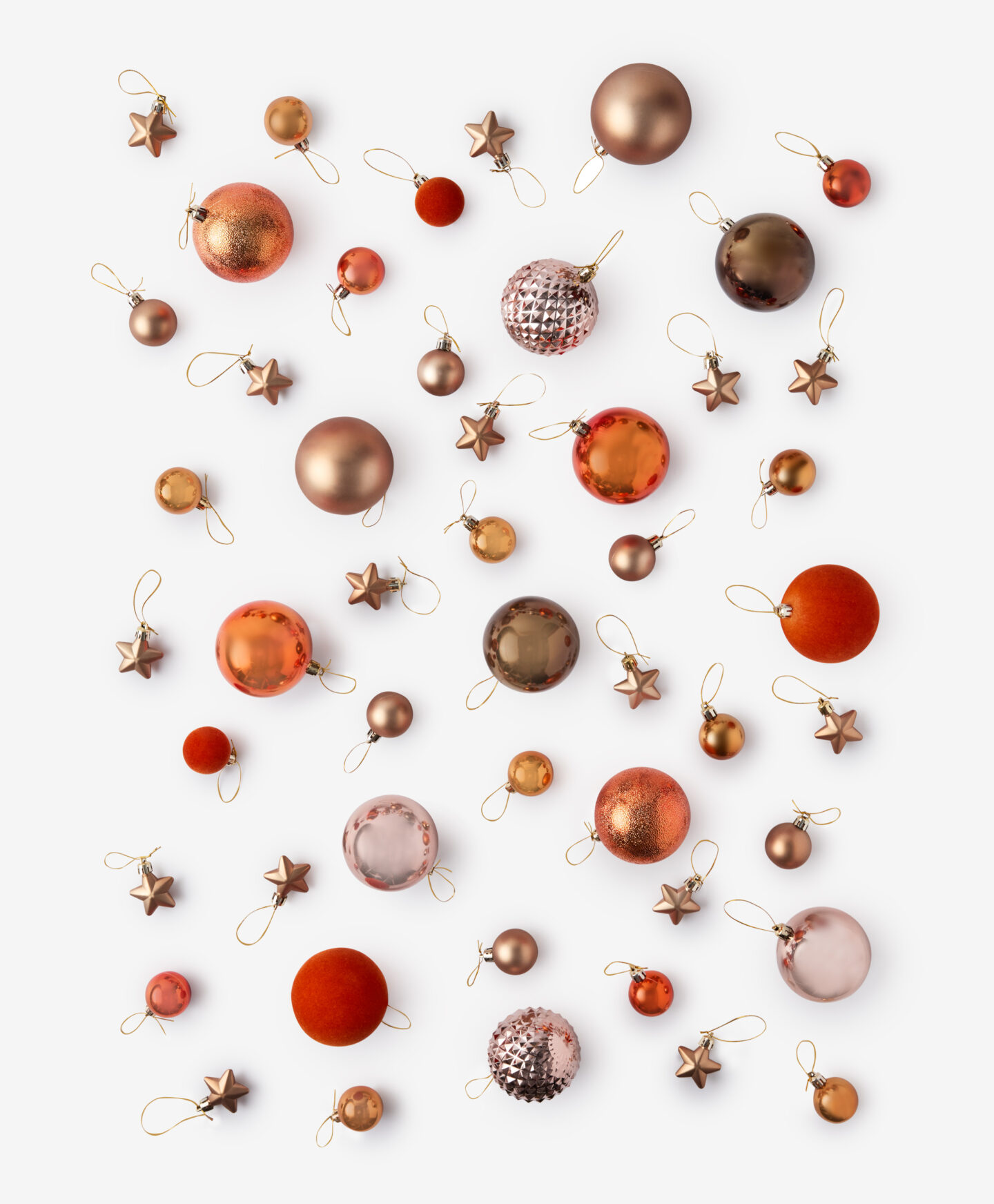 palline arancio e marroni