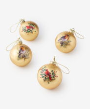 set palline di natale dorate