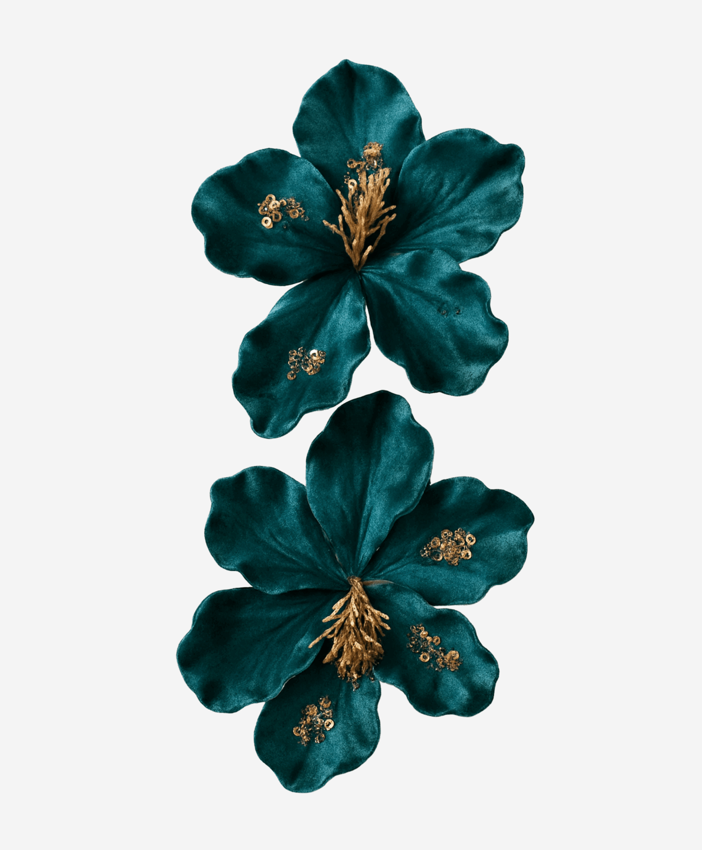 set fiori decorativi turchesi