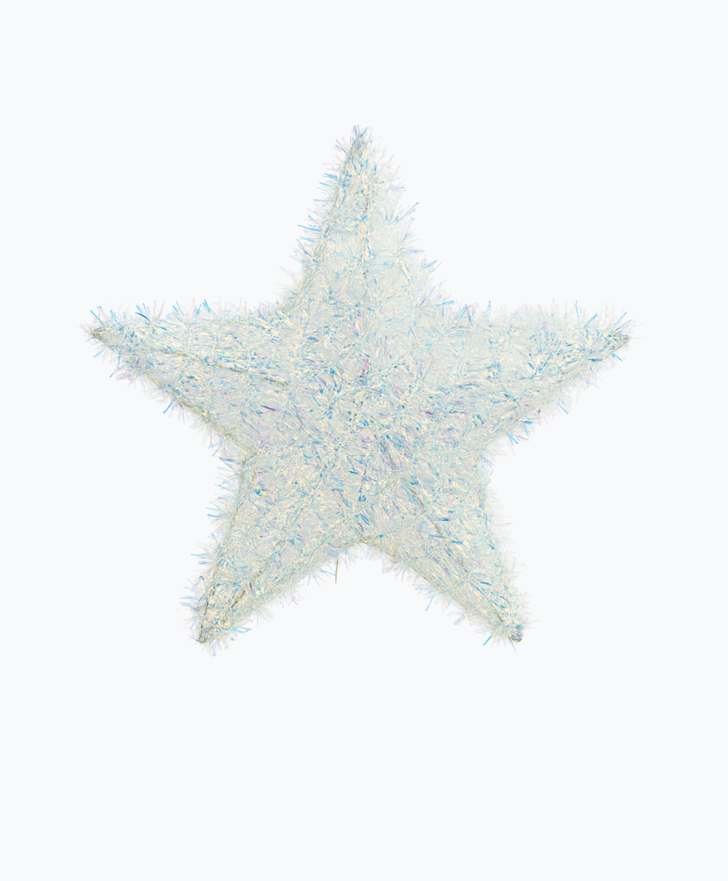 stella led dorata per albero