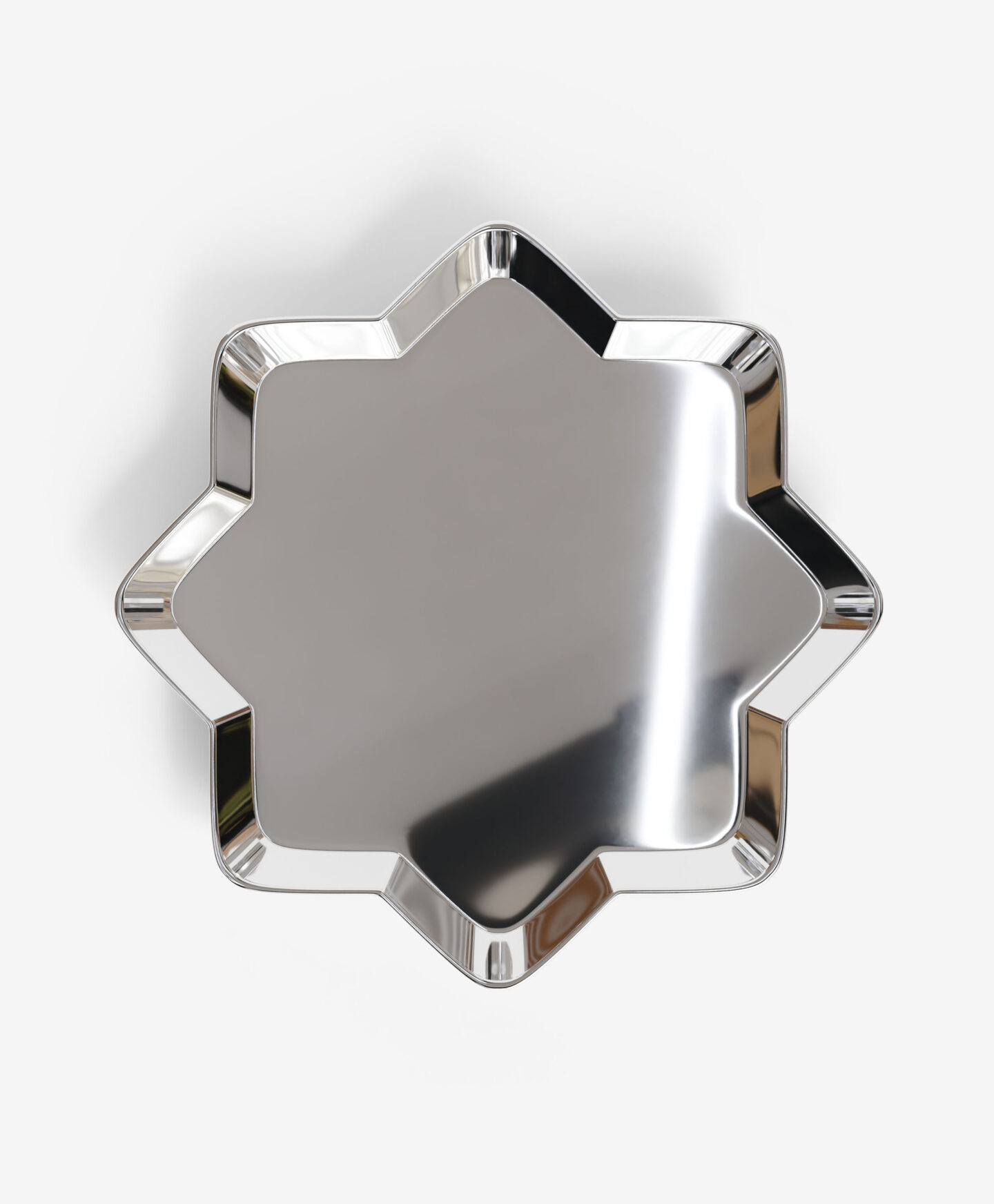 vassoio argentato a stella