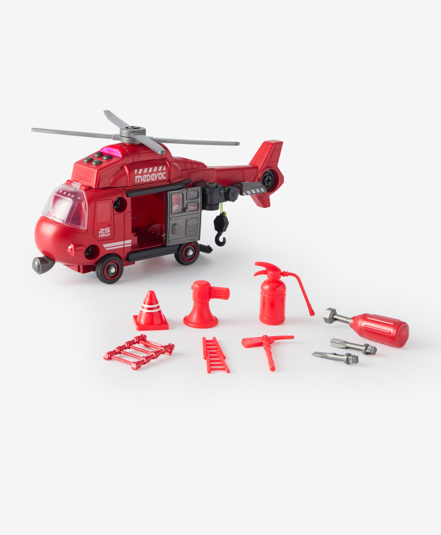 elicottero rosso da costruire