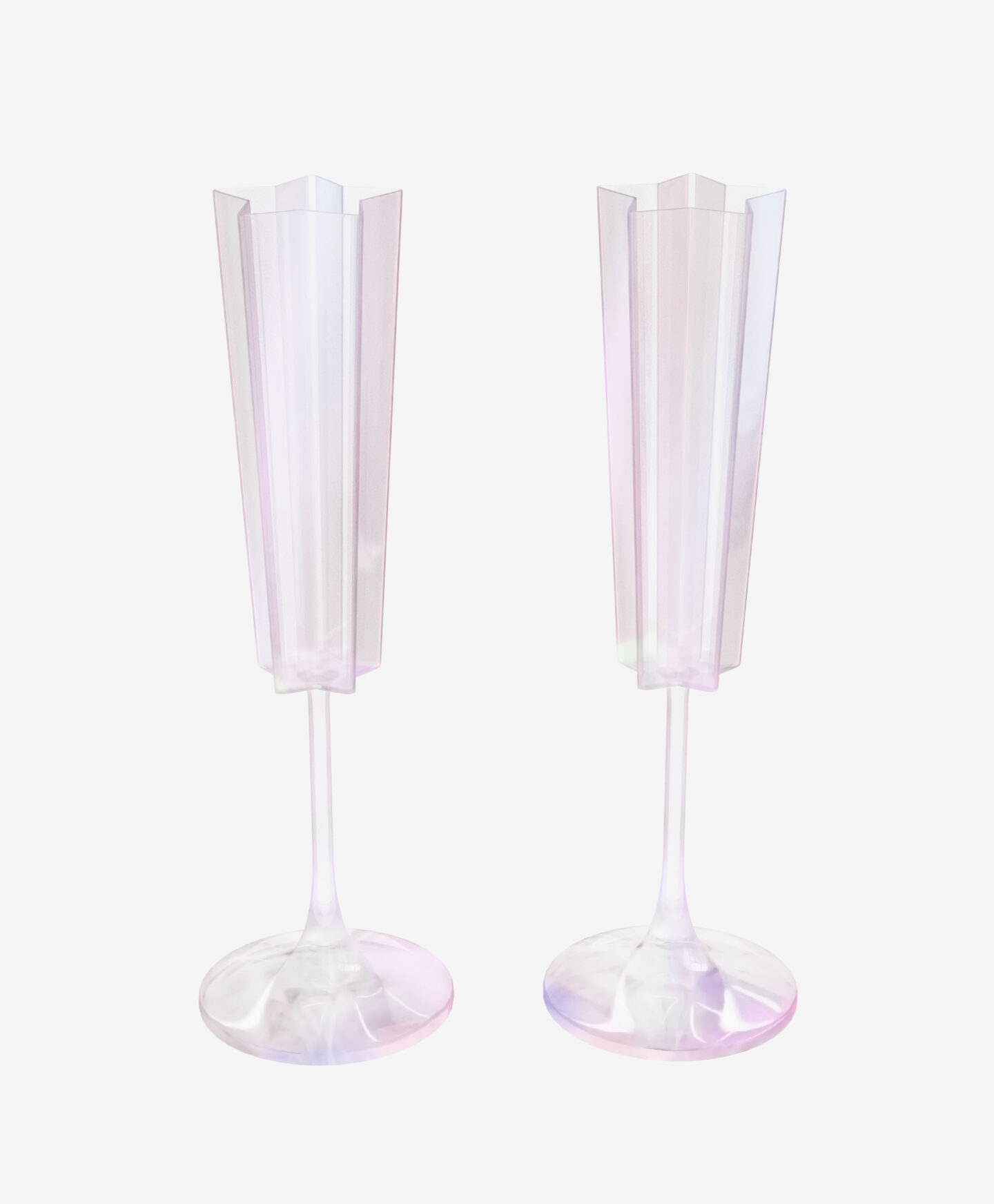 set due bicchieri a stella