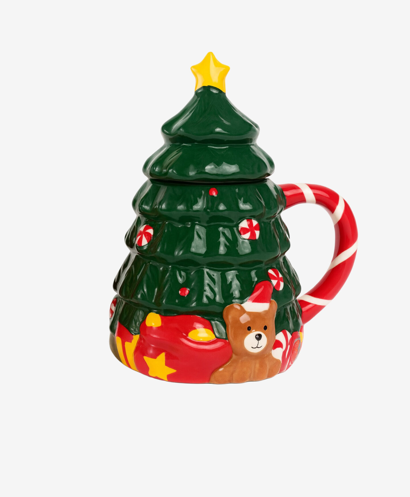 tazza a forma di albero natalizio