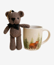 tazza con orsetto portachiavi